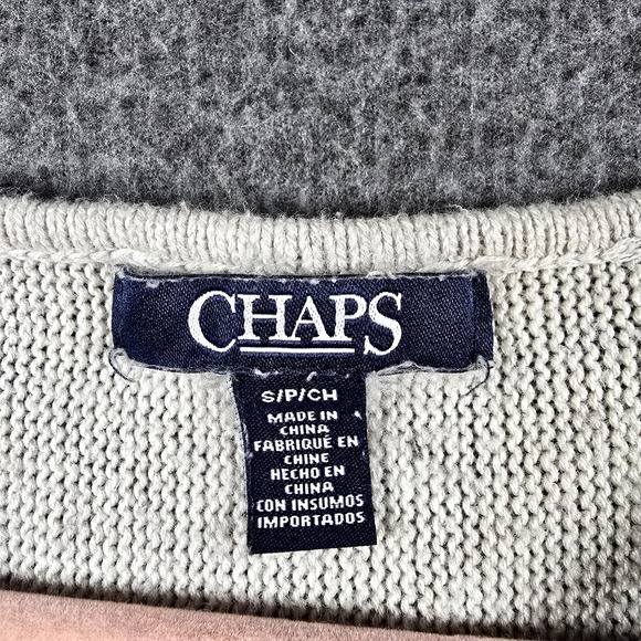 Chaps Women S Tan Tiger Animal Print Pullover Sweater Shirt Loose Long Sleeve - Picture 2 of 8